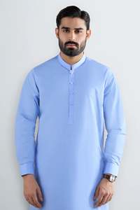 Salwar Kameez pour homme de couleur unie 2026 – Qualité supérieure, OEM/ODM, prix de gros, nouveau style Kurta Pajama, vêtements indiens et pakistanais pour homme - Product Image 2