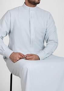 เสื้อคลุมแบบใหม่ ดีไซน์สั่งทำพิเศษ คุณภาพสูง สำหรับผู้ชาย ปักลายบนผ้าฝ้าย ระบายอากาศได้ดี เหมาะสำหรับรอมฎอน อีด เสื้อผ้าอิสลาม สไตล์ดั้งเดิม - Product Image 4