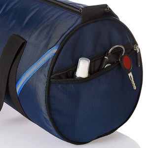 Plus Size Unisex Gym Duffel <b>Bag</b> 20-<b>30L</b> Oxford Fabric Zipper Closure Adjustable Strap Soft Handle Durable Casual Solid Blue - Product Image 6