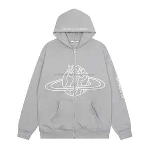 Sweat à capuche décontracté pour homme, style scolaire, coupe oversize, avec fermeture éclair et motif 3D, col à capuche, idéal pour l'hiver – Meilleures ventes - Product Image 6