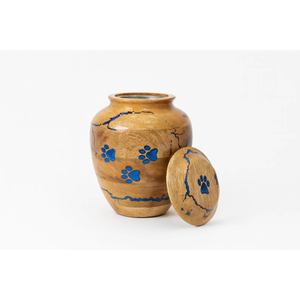 Handcrafted Lichtenberg Figure Wood Cremation <b>Urn</b> For Human Ashes Adult <b>Large</b> Funeral Memorial <b>Urn</b> With Green Epoxy Resin Inlay - Product Image 2
