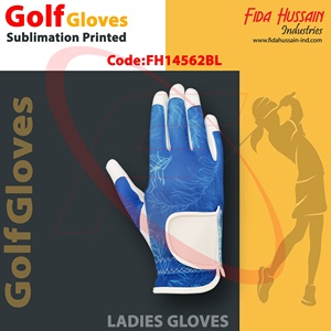 Premium Soft <b>Leather</b> <b>Ladies</b> Golf <b>Gloves</b> Sublimation Printed High Quality Custom Logo for Men - Product Image 3