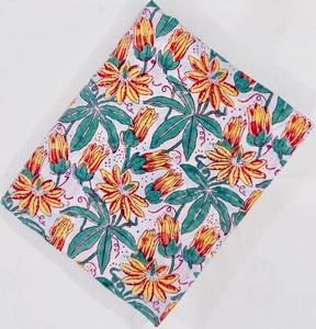 Floral <b>Print</b> <b>Block</b> Printed Cotton Fabric Eco Friendly Reusable Floral Custom <b>Print</b> Hand <b>Block</b> <b>print</b> Fabric Bulk Order Supplier - Product Image 5