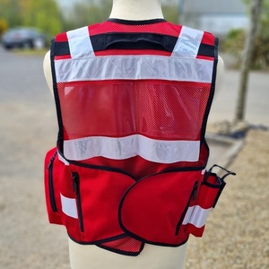 เสื้อกั๊กสะท้อนแสงแบบกำหนดเองได้ ความปลอดภัยสูง ซิปด้านหน้า ราคาถูก เสื้อกั๊กนิรภัย เสื้อกั๊กไฮวิซ เสื้อกั๊กทางยุทธวิธี เสื้อกั๊กพาราเมดิคอล - Product Image 2