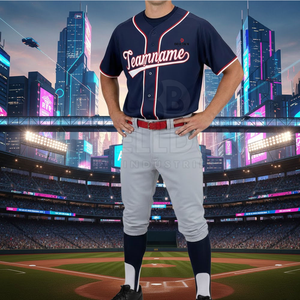Customized Logo Design Breathable Baseball Uniform Reasonable Price Hot Sale Baseball Uniform For Sale - Product Image 6