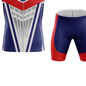 Tenue de cyclisme sur mesure de qualité professionnelle, coupe classique, tissu extensible respirant, vêtements à manches courtes, kit de cyclisme OEM - Product Image 4