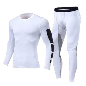 Traje de Compresión para Hombre con Logotipo Personalizado al por Mayor, Transpirable, Ecológico, de Spandex/Poliéster, Top de Entrenamiento Más Vendido - Product Image 4