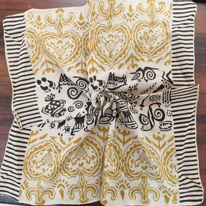 Pañuelo Cuadrado Étnico de Algodón Hecho a Mano Naaz Textile, Estampado Floral, Juego de Pañuelo para el Cuello, Ideal para el Verano, Suave al Contacto con la Piel - Product Image 2