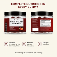 Complément alimentaire OEM/ODM/OBM, gommes multivitaminées de qualité supérieure, soutien immunitaire, gommes multivitaminées