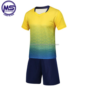 Maillots de football personnalisés en gros, différentes couleurs, avec votre propre logo, ensembles uniformes de football pour hommes, 100% polyester, séchage rapide - Product Image 2