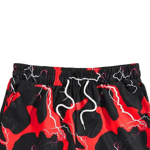 <b>Mens</b> Breathable Swim Shorts Canvas Mid Waist Elastic Waist Custom Logo Swim <b>Trunks</b> Board Shorts Pockets Beach Bathing Suit - Product Image 3