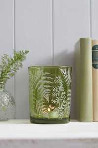 Portavelas de Vidrio con Diseño Tropical en Relieve, Resistente al Calor, Reutilizable, para Decoración del Hogar - Product Image 4