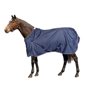Manta de verano impermeable y transpirable para caballo, de poliéster Oxford elástico con cremallera y protección contra moscas - Product Image 1