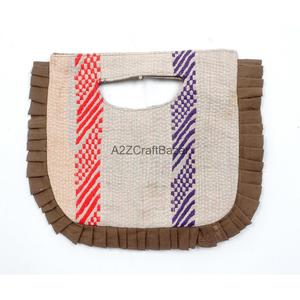 Handmade Vintage Multicolor 100% Cotton Suzani Floral Embroidery Women's Clutch <b>Bag</b> From Rajasthan - Product Image 1
