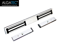 Kunci Magnetik Permukaan Ganda ALGATEC 600lbs dengan Sensor Pintu dan Silinder Berkekuatan Tinggi untuk Akses Aman