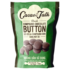 OEM/ODM Chocolat Composé Vente en Gros Directe Fabrication Biscuits et Gâteaux Halal Boutons de Chocolat Noir Cacao 1KG Bon Prix - Product Image 1