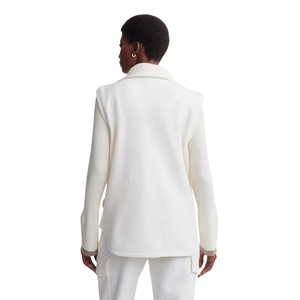 Gilet réversible en polaire sherpa pour femme, sans manches, léger, fermeture éclair, coupe-vent, respirant, chaud, décontracté, pour l'extérieur - Product Image 4