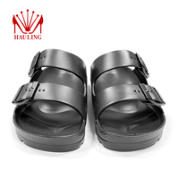 Sandales compensées en EVA moulé haute densité à double bride, légères, antidérapantes, confortables, rehaussantes, tendance mode pour femme, OEM, grandes tailles