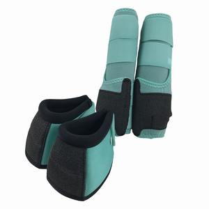 Botas de Montar a Caballo Modernas Antideslizantes de Alta Calidad, Protector de Cascos Personalizado de Neopreno y Cuero, Protección Duradera para Caballos, Cuidado Ecuestre - Product Image 6