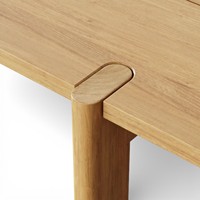 Table à manger en teck massif de style scandinave, finition naturelle, durable, résistante aux intempéries, pour entrée, villa, hôpital, hôtel, patio