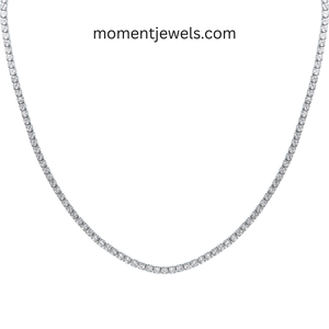 Collier Chaîne Tennis en Argent 925 Plaqué Or, Zircon Tendance, Minimaliste, Réglable, Bijou pour Femme et Homme, Idéal pour le Quotidien et les Cadeaux - Product Image 3