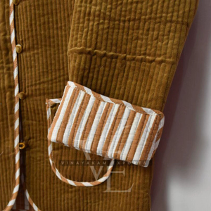 Veste matelassée réversible en coton écologique imprimée faite à la main, légère et respirante pour femme, prix usine, collection 2026 à succès - Product Image 3