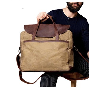 Genuine Leather Lightweight Modern Laptop Briefcase Waterproof Business Messenger Shoulder Bag for Men and Women - Product Image 3