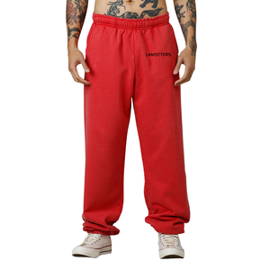 Pantalon en molleton ample personnalisé pour homme, jambe large, taille à cordon, ourlet ouvert, petit logo, style streetwear, fournisseur d'usine de vêtements OEM - Product Image 3
