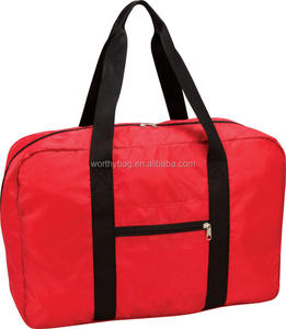 Cheap Custom Lightweight <b>Foldable</b> Water Resistant Denim & Polyester Lining Sports <b>Travel</b> Duffle <b>Bag</b> for Unisex - Product Image 4