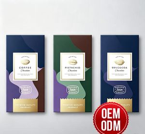 Caja de Embalaje para Barras de Chocolate Sostenible, Diseño Personalizado para Regalos, Caja de Papel Personalizada de Alta Calidad, Marca OEM/ODM, Todas las Formas - Product Image 1