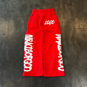 Pantalon de survêtement pour homme de haute qualité avec logo brodé personnalisé, 420 g/m², coupe droite, jambe large, style streetwear, ample et surdimensionné - Product Image 1