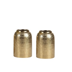 Florero Moderno de Aluminio Plateado, Diseño Innovador, Florero Decorativo de Mesa para el Hogar y Bodas, Decoración de Sala de Estar - Product Image 5