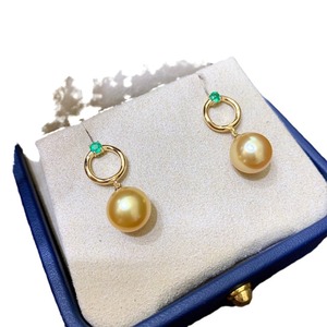 925 Pure Silver Natural Grey Pearl Earrings 9-10MM <b>Strong</b> Light Round Basic Flawless Basic Flawless Wear with Gift <b>Box</b> - Product Image 5