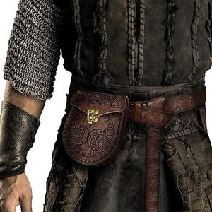 เข็มขัดหนัง PU คุณภาพสูงสไตล์ไวกิ้งยุคกลาง ดีไซน์สั่งทำพิเศษ ขนาดใหญ่พิเศษ ระบายอากาศได้ดี - Product Image 6
