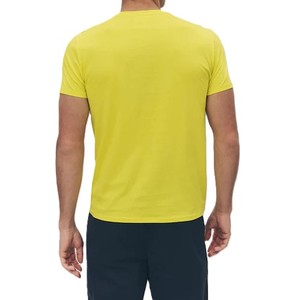 T-shirt homme 100% coton de qualité supérieure, personnalisable avec votre logo, meilleur prix, couleur jaune, col rond, t-shirt athlétique pour homme, séchage rapide - Product Image 4