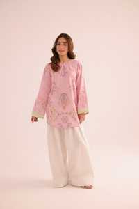 Tenue de Jardin Imprimée Tendance pour Femme – Ensemble 2 Pièces Style Ethnique Indien/Pakistanais – Toutes Saisons – Coupe Ample – Couleurs Personnalisables - Product Image 2