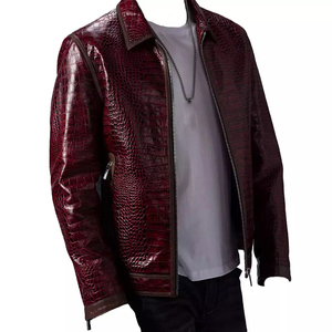 Veste en cuir suédé marron haut de gamme pour homme, respirante, tendance, décontractée, style classique vintage, vêtement d'extérieur pour l'hiver - Product Image 2