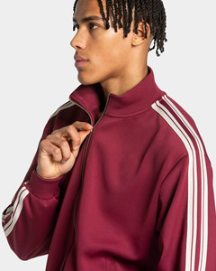 Ensemble de survêtement 2 pièces pour homme, personnalisé, bordeaux, avec sweat à capuche zippé et pantalon de jogging à rayures, respirant, vêtements de sport - Product Image 5