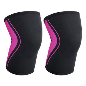 Rodillera Deportiva Negra y Rosa de Spandex Transpirable, Universal, Unisex, para Todas las Estaciones, con Protección - Product Image 1