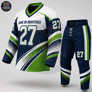 2026 Sportswear Sublimation Athletic Apparel Club Teamwear OEM ODM Service Custom Ice Hockey Uniform Set Team Jersey Pants - Product Image 2