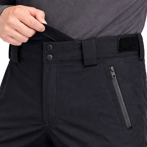 Pantalon de ski homme personnalisable imperméable 10K respirant avec col à capuche rembourré en Tex, poignets renforcés, fermetures éclair ventilées, blocs de couleur - Product Image 4