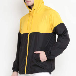 New Design Breathable Formal <b>Men</b> Fabric Lined Hooded Cashmere Shell Stand Front Custom Design Best Price Windbreaker <b>Jacket</b> High - Product Image 2