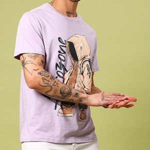 T-shirt à imprimé graphique pour homme, col rond, manches courtes, streetwear personnalisé, fabricant en gros - Product Image 6