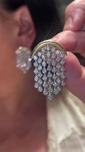 ต่างหูเพชรทรงกลม 8 กะรัต ผลิตในห้องปฏิบัติการ |   เครื่องประดับทองคำ 14K สำหรับเจ้าสาว - Product Image 2