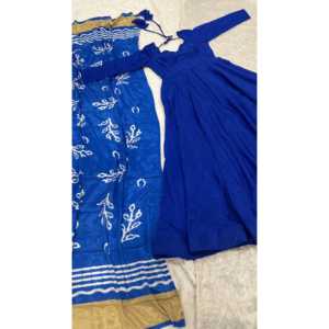 ชุดเดรส Anarkali สำหรับงานเลี้ยง สวยงาม พร้อมผ้าคลุมไหล่ดีไซน์เนอร์ ไซส์ XL - Product Image 2