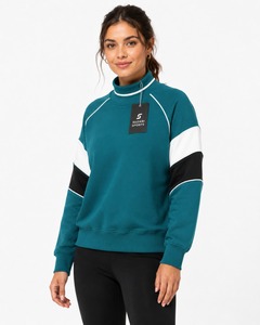 Sudadera de Cuello Alto para Mujer, Tela de Algodón de Primera Calidad, Ajuste Cómodo, Manga Larga, Estilo Casual y Moderno - Product Image 3