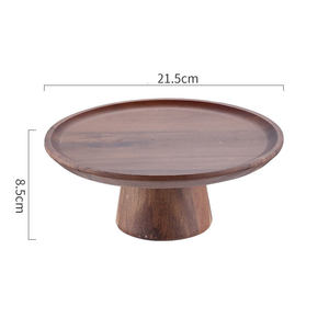Frutero de Madera de Acacia con Diseño Decorativo para Centro de Mesa de Sala de Estar - Product Image 2
