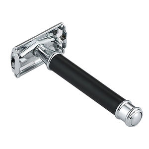 Maquinilla de Afeitar de Seguridad Profesional de Alta Calidad Personalizable con Doble Hoja de Acero Inoxidable y Mango Largo para Hombre, Marca Personalizada, Segura y Cómoda - Product Image 1