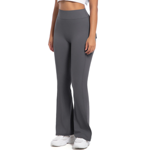 Leggings de yoga pour femmes, taille haute, sans couture, couleur unie, longueur cheville, pour fitness, gym, sport et entraînement - Product Image 2