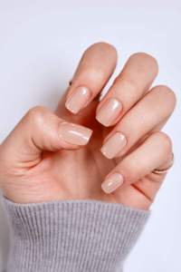 Uñas postizas con diseño de corazones, forma almendrada, longitud media, ABS, para aplicación en dedos, suministros OEM ODM - Product Image 4